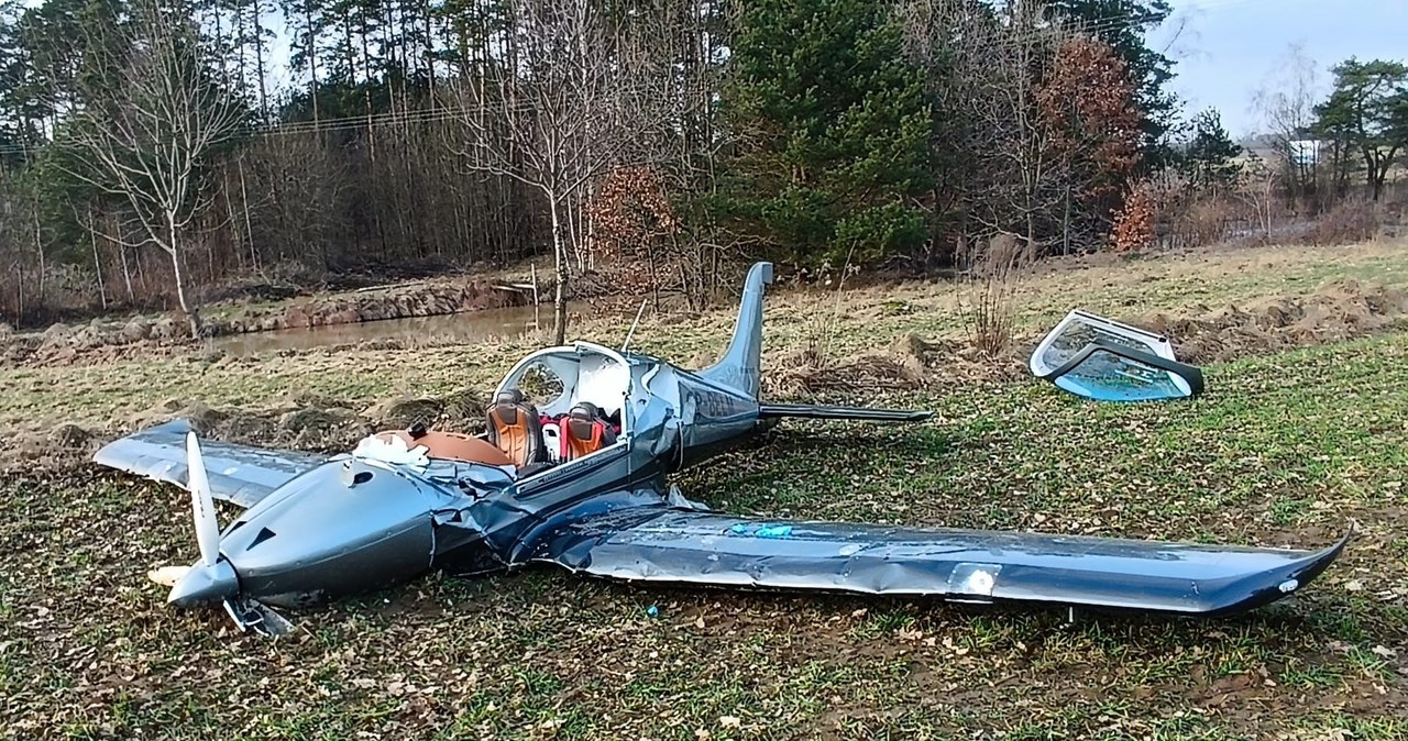 Wypadek awionetki w Warmińsko-Mazurskiem. Jedna osoba zginęła