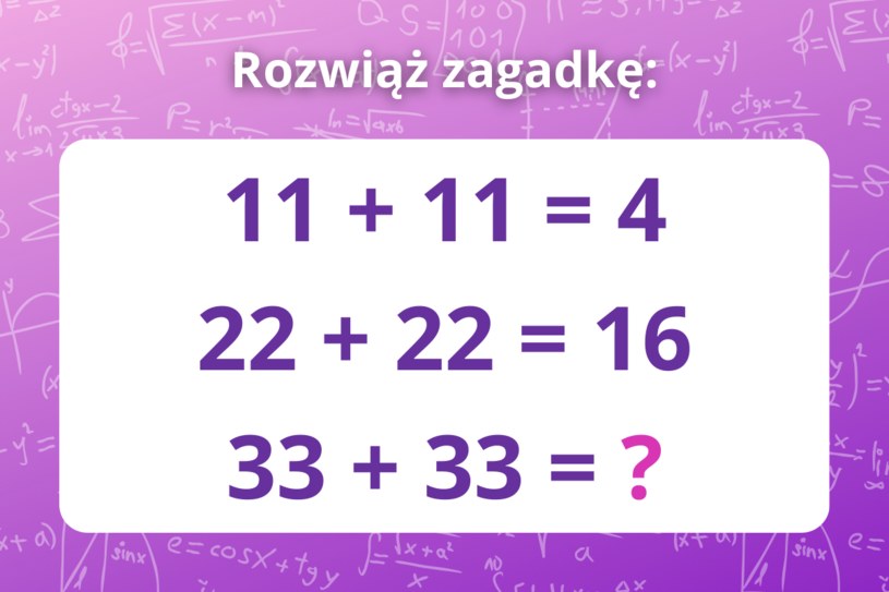 Test IQ: Jaki wynik kryje się za znakiem zapytania? Tylko geniusz rozwiąże łamigłówkę