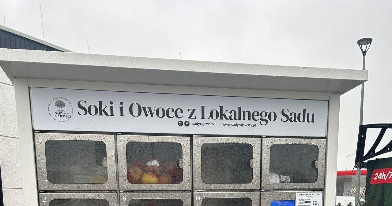 Jabłka i gruszki prosto z automatu