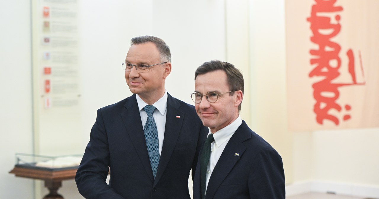 Wsparcie dla Ukrainy i szczyt NATO tematami spotkania prezydenta Dudy i premiera Kristerssona