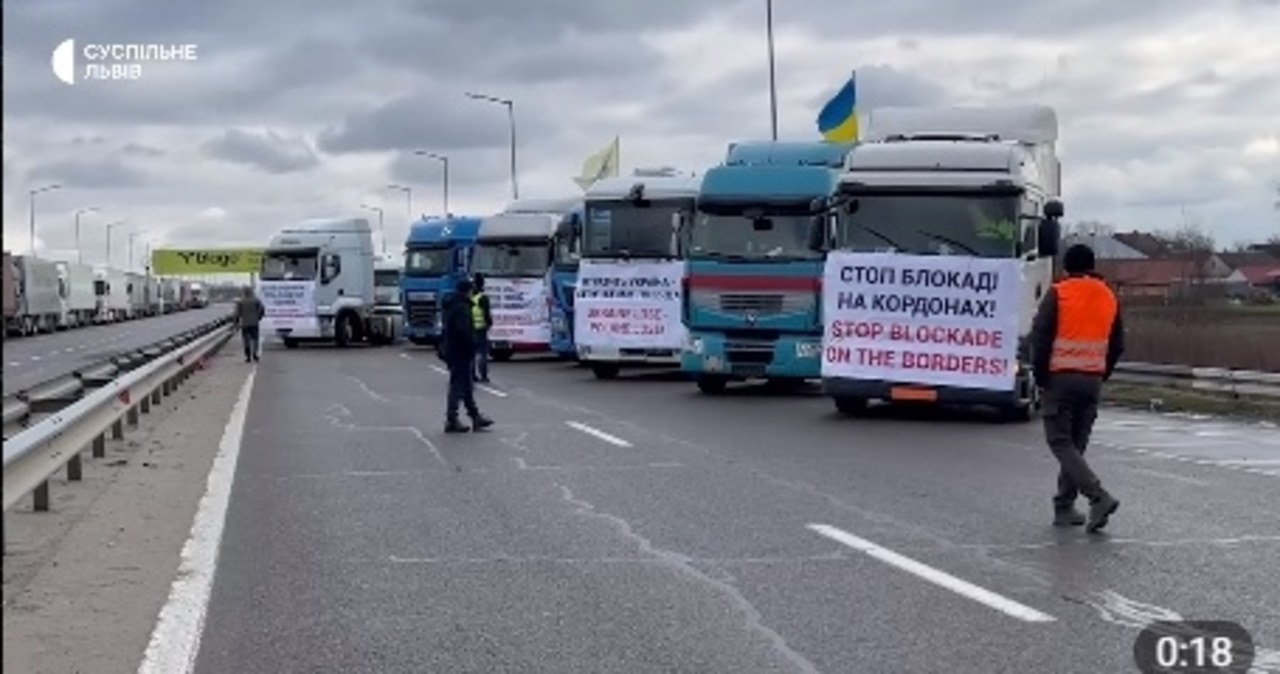 Ukraińscy przewoźnicy protestują. „To co robią Polacy, przekroczyło wszelkie granice”