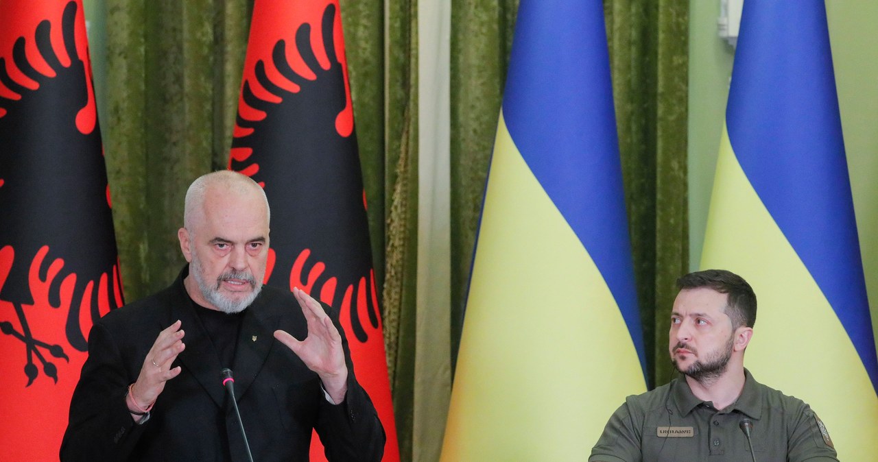 Zełenski w Albanii. To jego pierwsza podróż do tego kraju