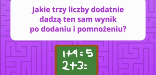 Zagadka matematyczna: Tylko osoby o ponadprzeciętnym IQ ją rozwiążą. Odpowiedź jest zaskakująco prosta