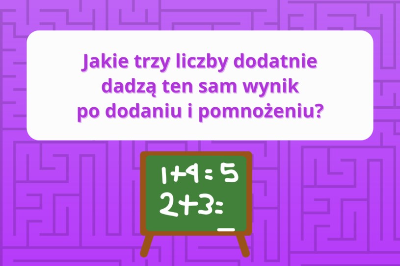 Zagadka matematyczna: Tylko osoby o ponadprzeciętnym IQ ją rozwiążą. Odpowiedź jest zaskakująco prosta