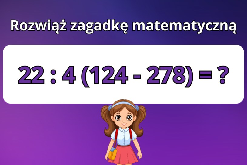 Test z matematyki dla dzieci z podstawówki. Czy uda ci się rozwiązać naszą zagadkę?