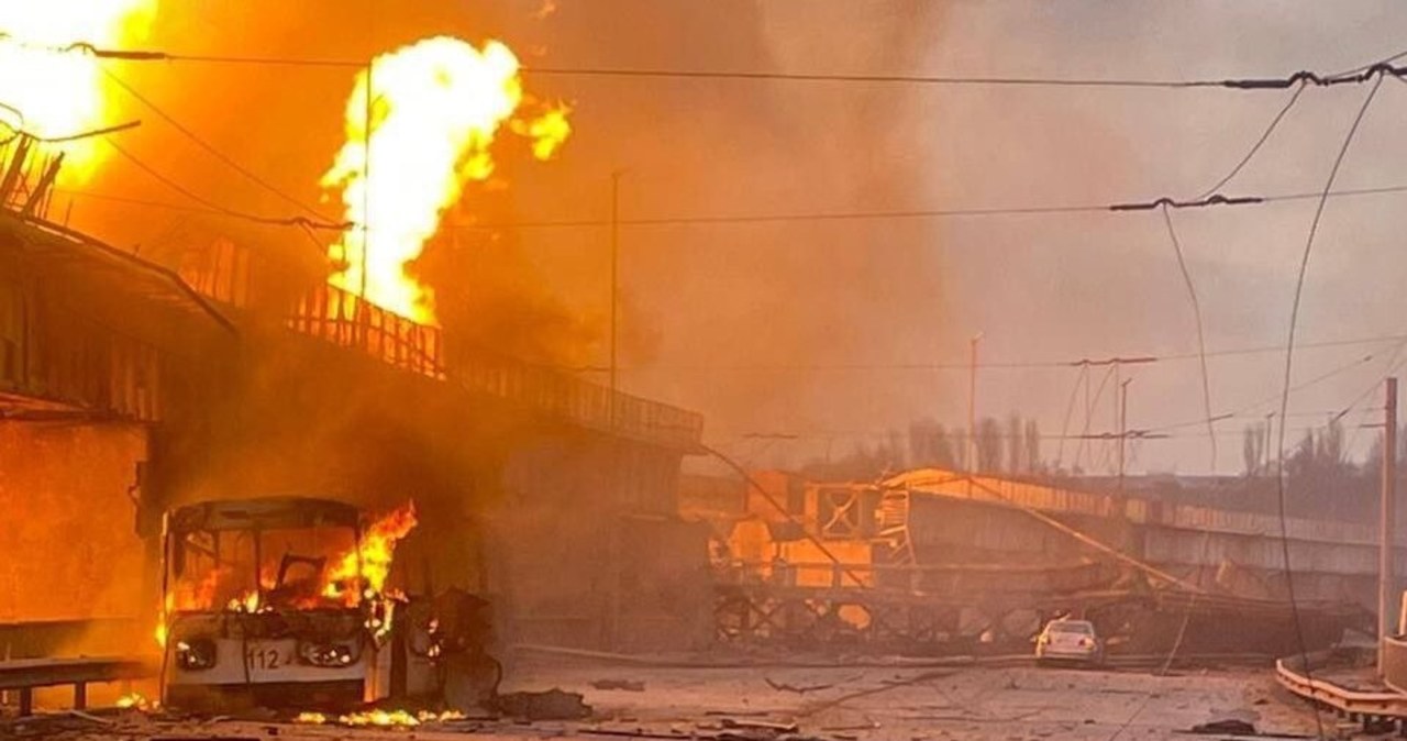 Potężny atak Rosjan. Rakiety uderzyły m.in. w elektrownię na Dnieprze