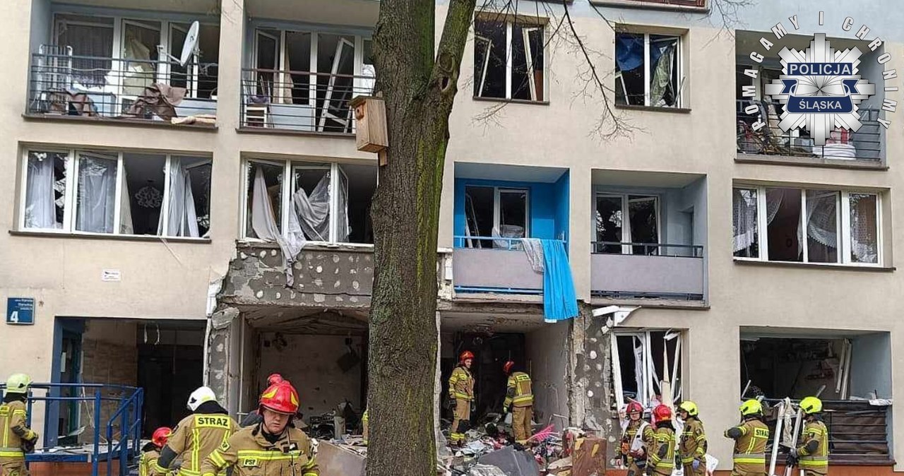 Potężny wybuch gazu w Tychach. W szpitalach siedem osób