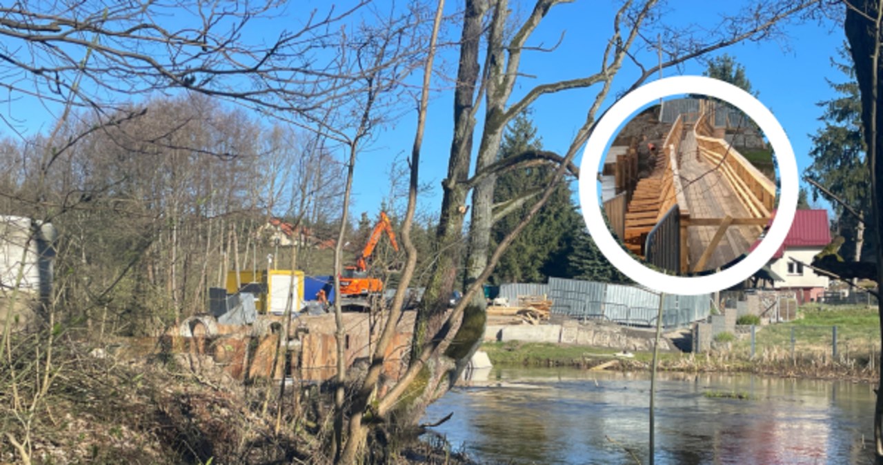 W Kręgu zawaliła się kładka dla pieszych. „Każdy sobie radzi jak może”