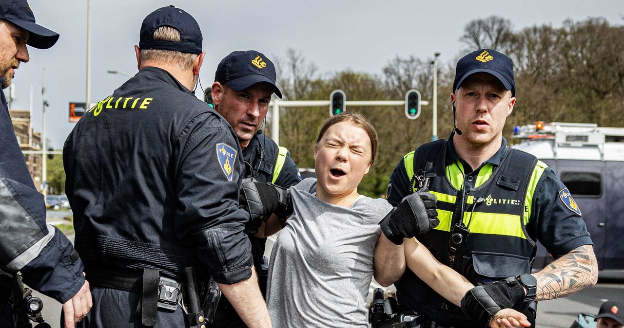 Greta Thunberg zatrzymana przez policję w Hadze