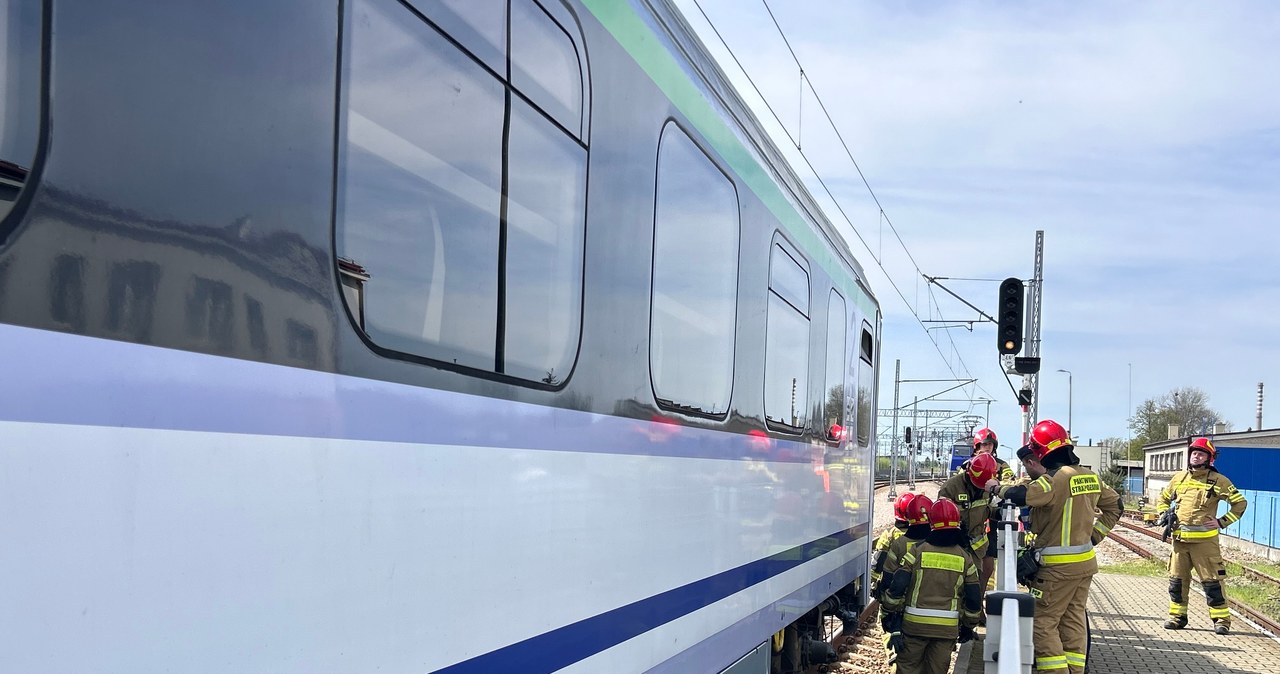 Tarnów: Pożar wagonu pociągu Intercity