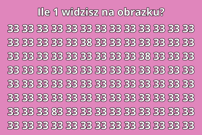 Test na spostrzegawczość: Tylko osoby o sokolim wzroku znajdą wszystkie „8”