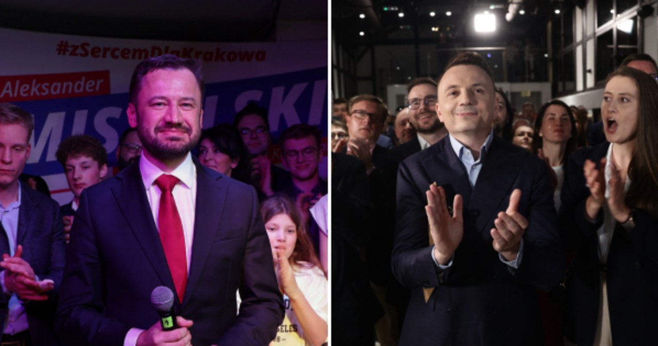 Wyniki w Krakowie: Aleksander Miszalski i Łukasz Gibała zmierzą się w drugiej turze
