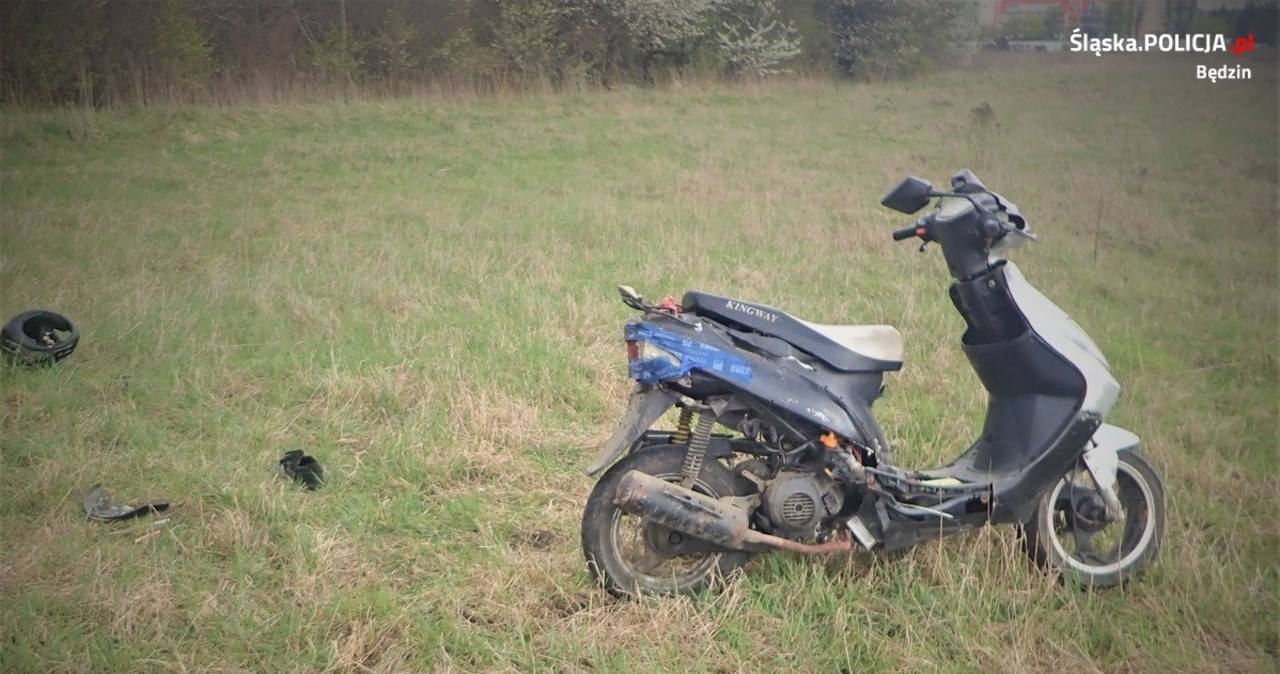 Uciekał przed policją na skuterze pod prąd. Dostał 70 punktów karnych