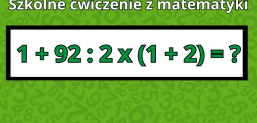 Zagadka matematyczna na poziomie 3 klasy podstawowej. Tylko 5% zna poprawną odpowiedź