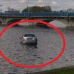 Ełk: Samochód stoczył się do jeziora [ZDJĘCIA]