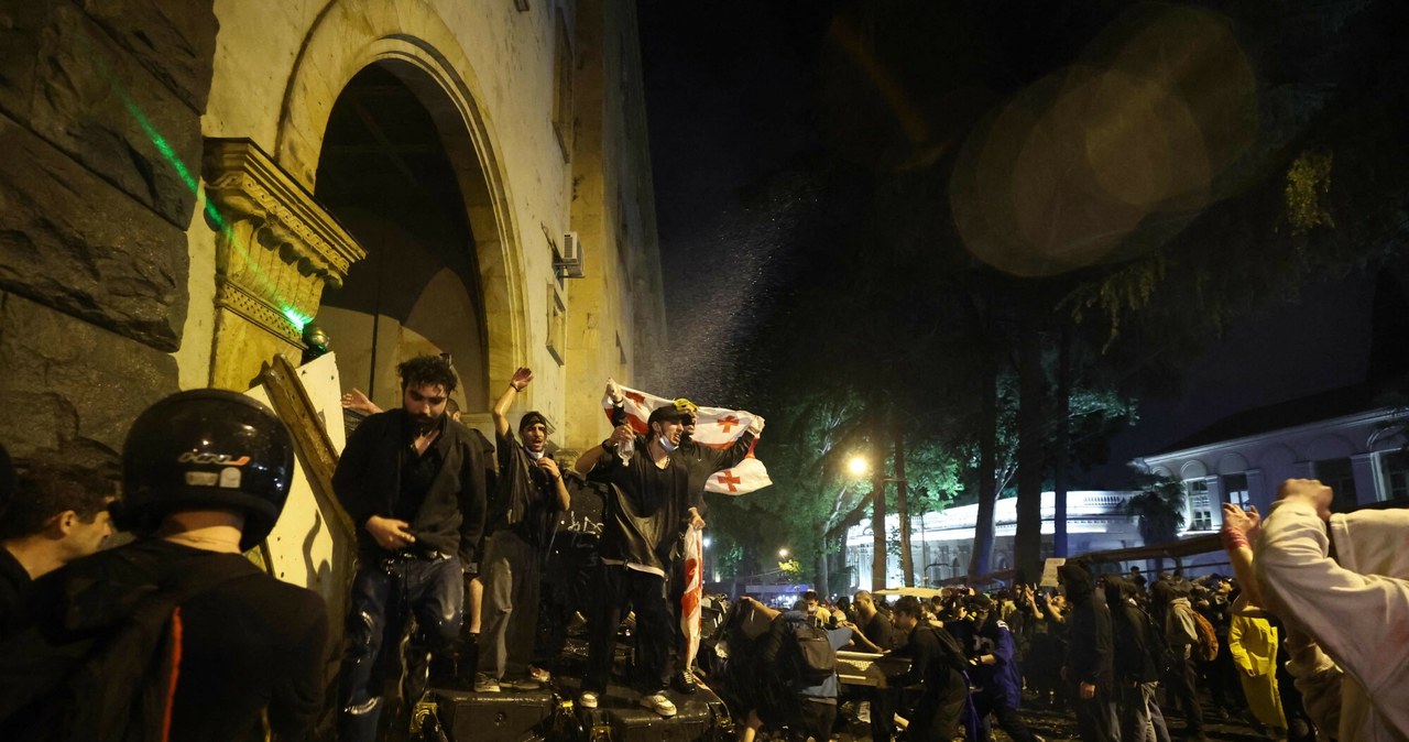 Protesty w Gruzji. Demonstranci zablokowali centrum Tbilisi
