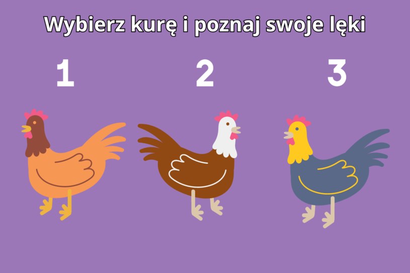 Psychotest: wybierz kurę i poznaj skrywane od lat lęki. Cała prawda na jednym obrazku