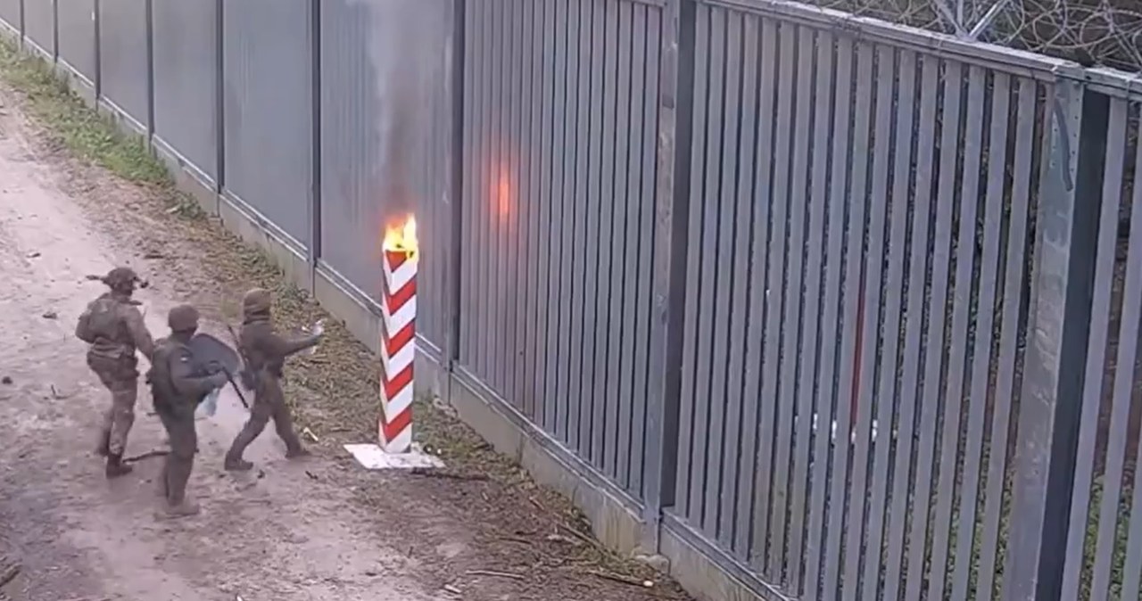 Incydent na granicy z Białorusią. Opublikowano nagranie