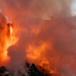 Serię potężnych eksplozji i pożar magazynu ropy w obwodzie ługańskim [RELACJA]