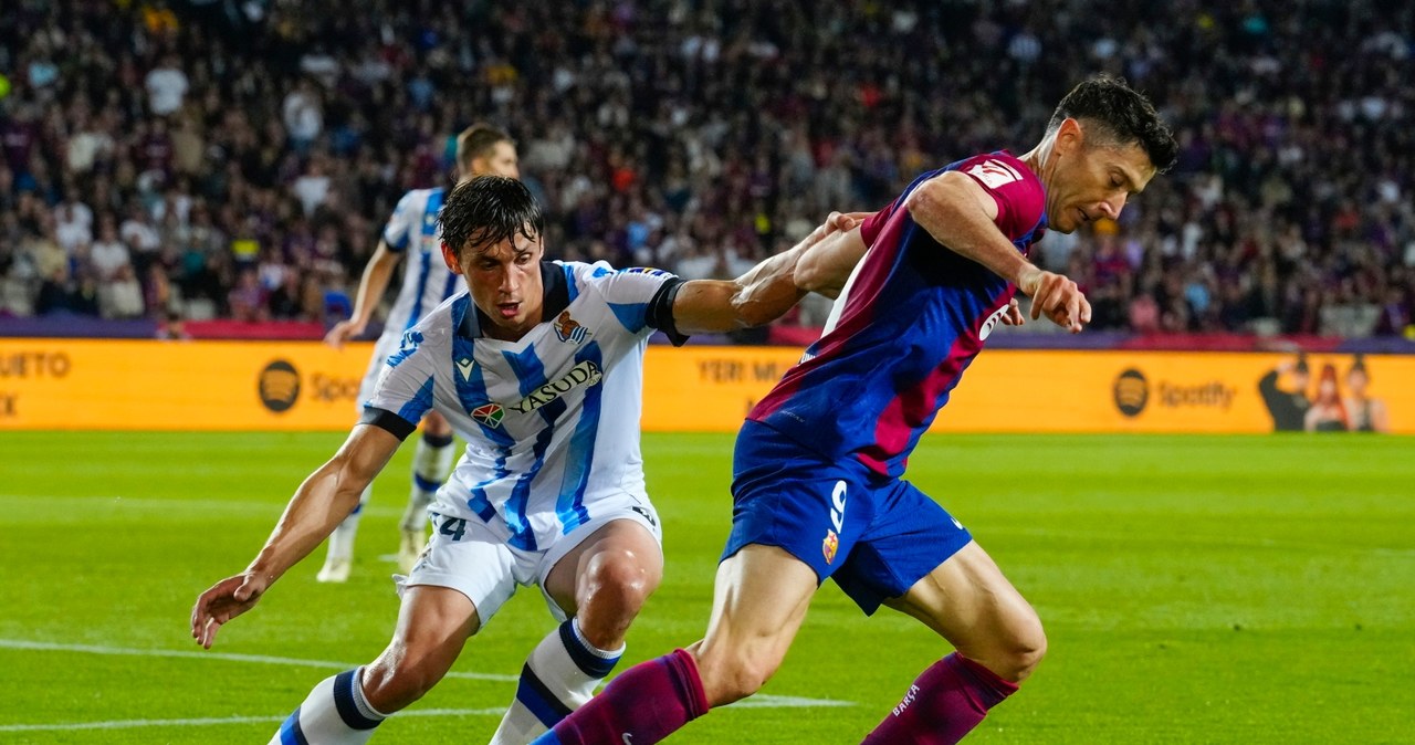 Barcelona lepsza od Realu Sociedad. Lewandowski grał do 76. minuty
