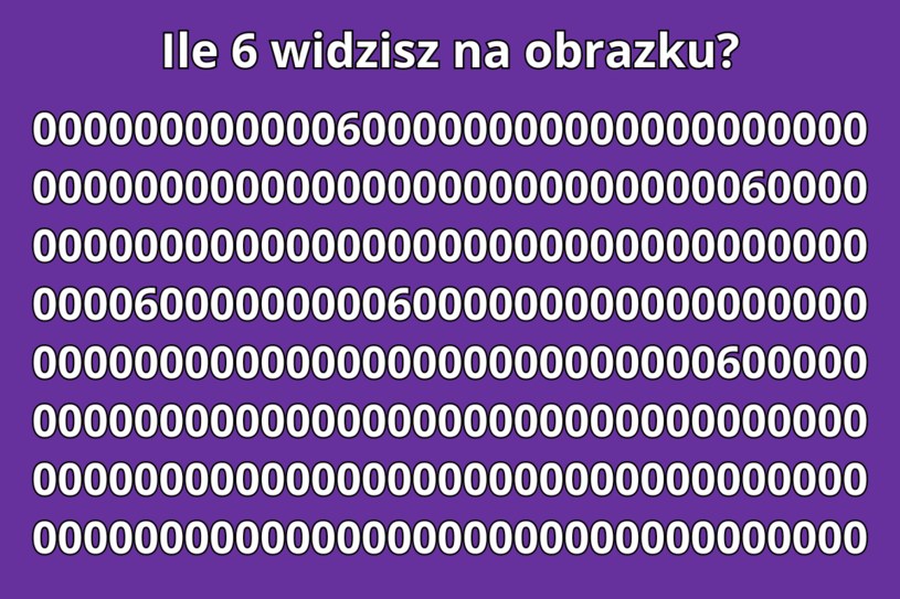 Test na spostrzegawczość: Tylko osoba o niebywałej dociekliwości znajdzie wszystkie 6