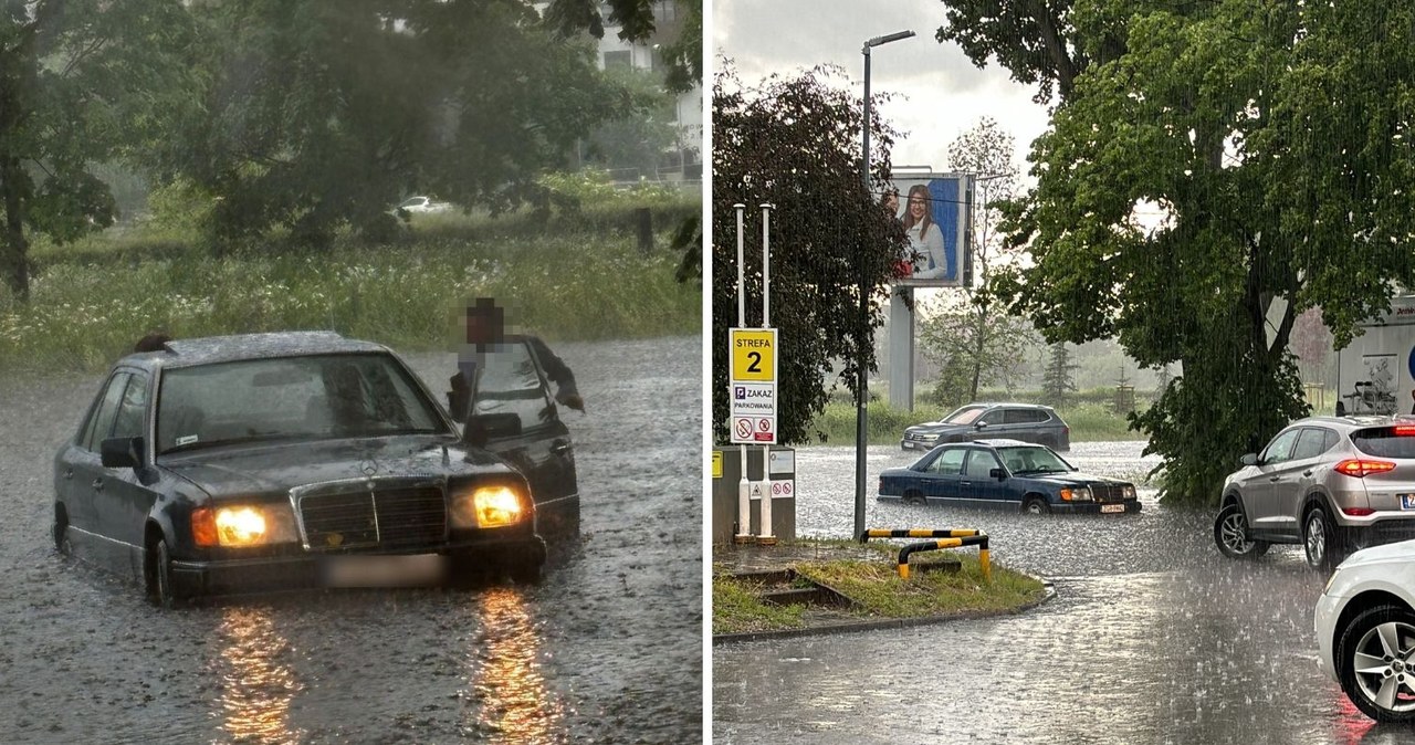 Ulewa z gradobiciem w Szczecinie [ZDJĘCIA I FILMY]