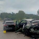 Wypadek na A2 w Lubuskiem. Auta zderzyły się podczas ulewy