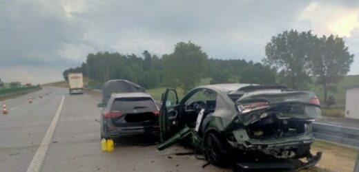 Wypadek na A2 w Lubuskiem. Auta zderzyły się podczas ulewy