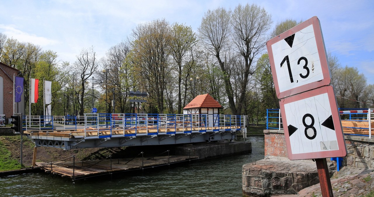 Awaria mostu obrotowego w Giżycku