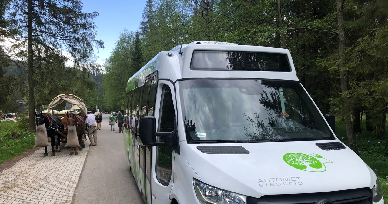 Na trasie do Morskiego Oka ruszyły testy elektrycznego busa