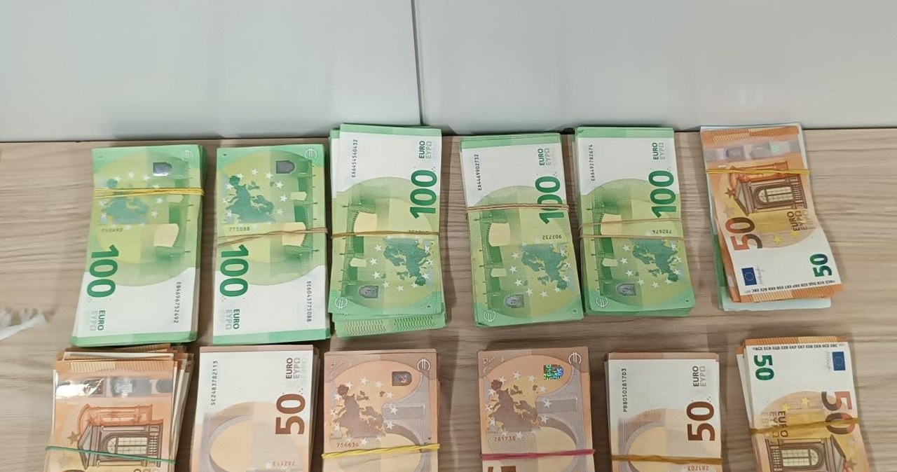 W bagażu podręcznym przewoził 82 tys. euro. Wpadł podczas kontroli
