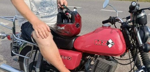 Pijany motocyklista. W kasku wiózł… butelki po piwie