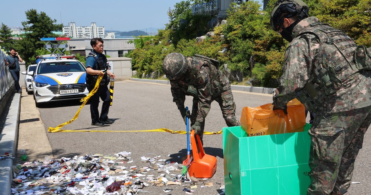 Balony ze śmieciami wstrzymane. Korea Północna ostrzega