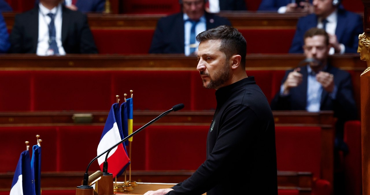 Zełenski we francuskim parlamencie: Takie będzie jutro, jeśli Ukraina nie wygra