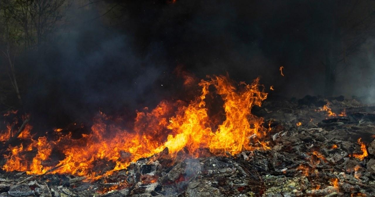 Pożar wysypiska w Wielkopolsce. Strażacy apelują do mieszkańców