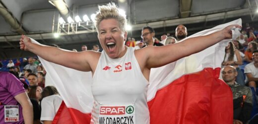 Tak rzuca mistrzyni. Anita Włodarczyk na podium mistrzostw Europy