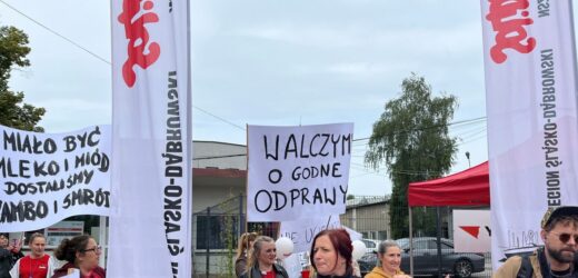 Zwolnienia grupowe w mikołowskim zakładzie. Związkowcy protestowali