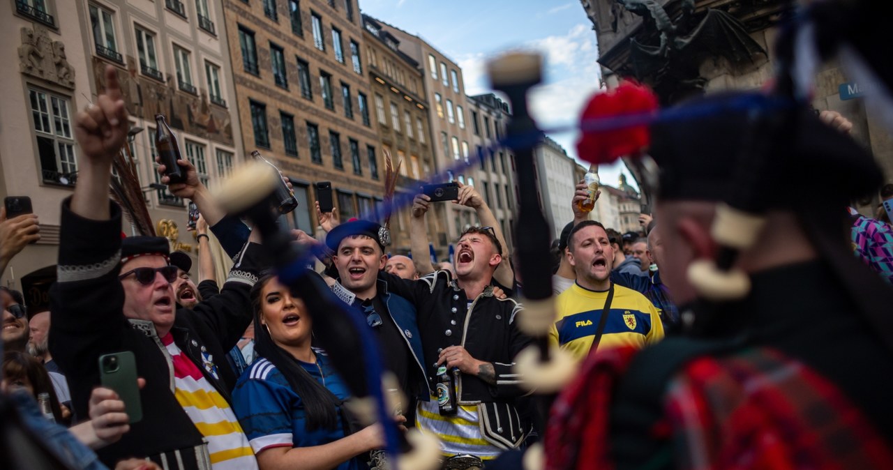 Chaos w strefie kibica w Monachium. Miasto opanowała „Tartan Army”