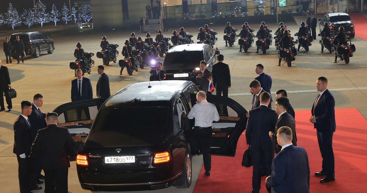 Putin oraz Kim i incydent z limuzyną