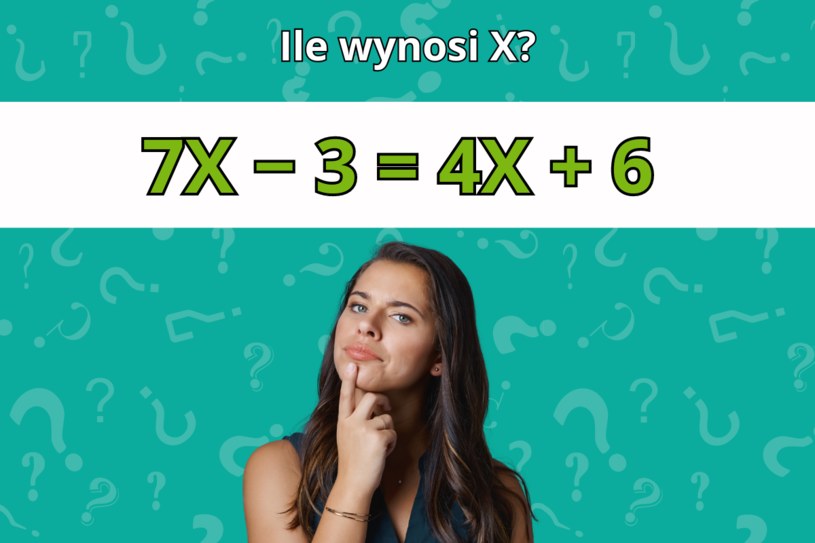 Zagadka matematyczna: Czy uda ci się obliczyć X? Powodzenia