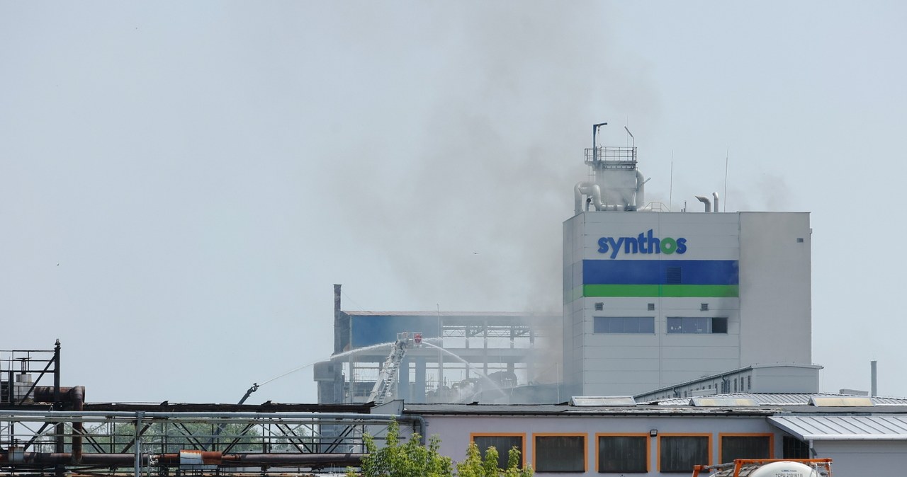 Pożar w zakładach chemicznych Synthos w Oświęcimiu