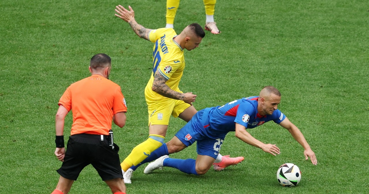 Euro 2024: Trzy gole i zwrot akcji w starciu Słowacji z Ukrainą