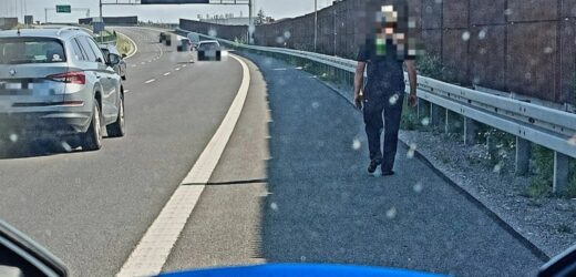 Wracał z imprezy pieszo drogą ekspresową. „Bez butów, z zadrapaniami”