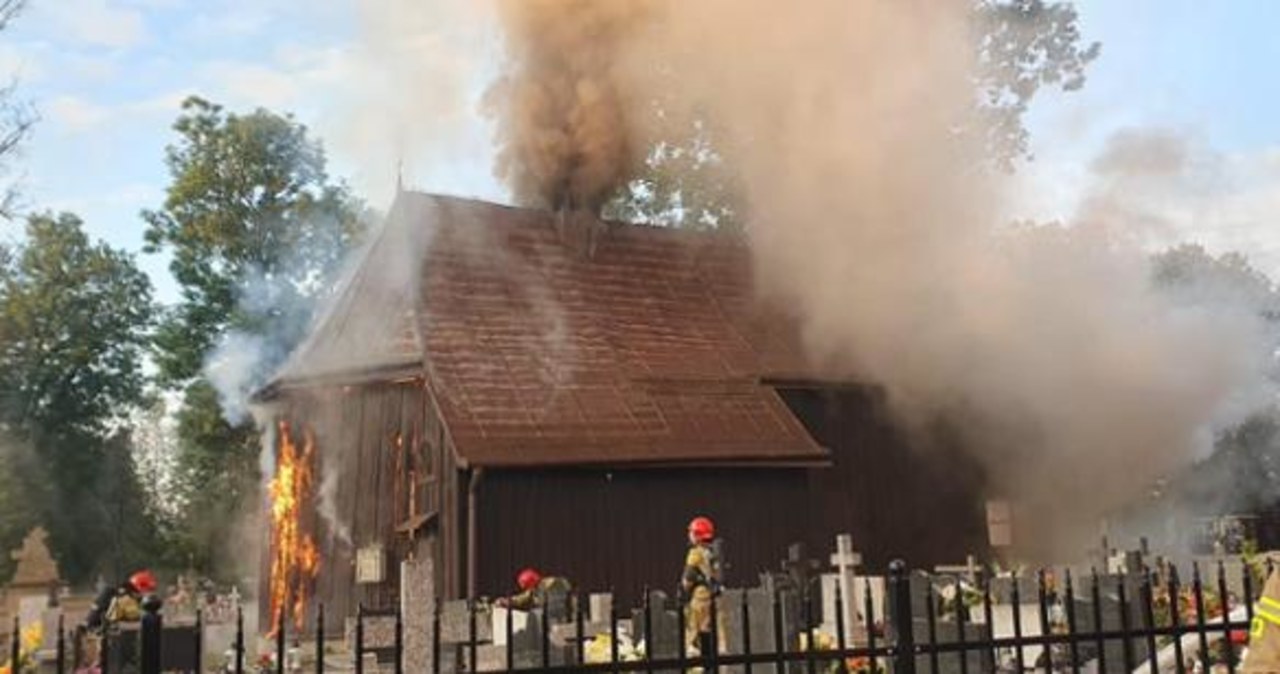 Pożar zabytkowego kościoła w Nowym Sączu. Podpalacz zatrzymany