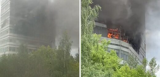Duży pożar koło Moskwy. Ludzie skakali z okien, zginęło 8 osób