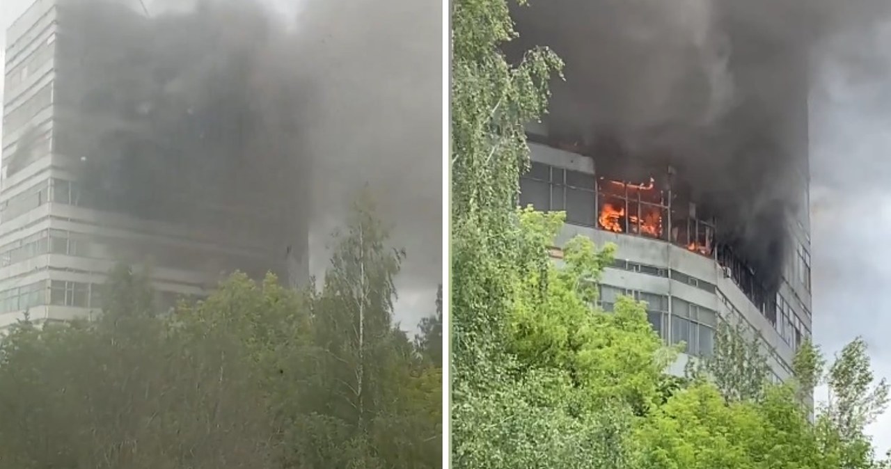 Duży pożar koło Moskwy. Ludzie skakali z okien, zginęło 8 osób