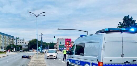 Wjechał w motocyklistę. Później opublikował szokujące nagranie
