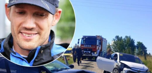 Rajdowy mistrz świata miał wypadek w pobliżu Gołdapi