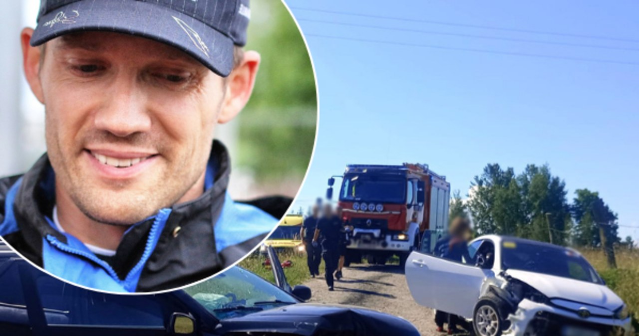 Rajdowy mistrz świata miał wypadek w pobliżu Gołdapi