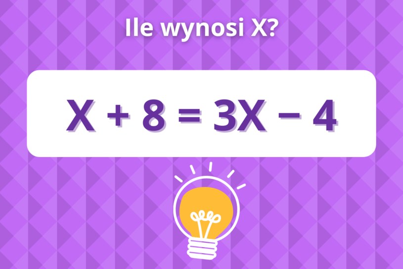 Prosta zagadka matematyczna na pobudzenie umysłu. Działa lepiej niż poranna kawa